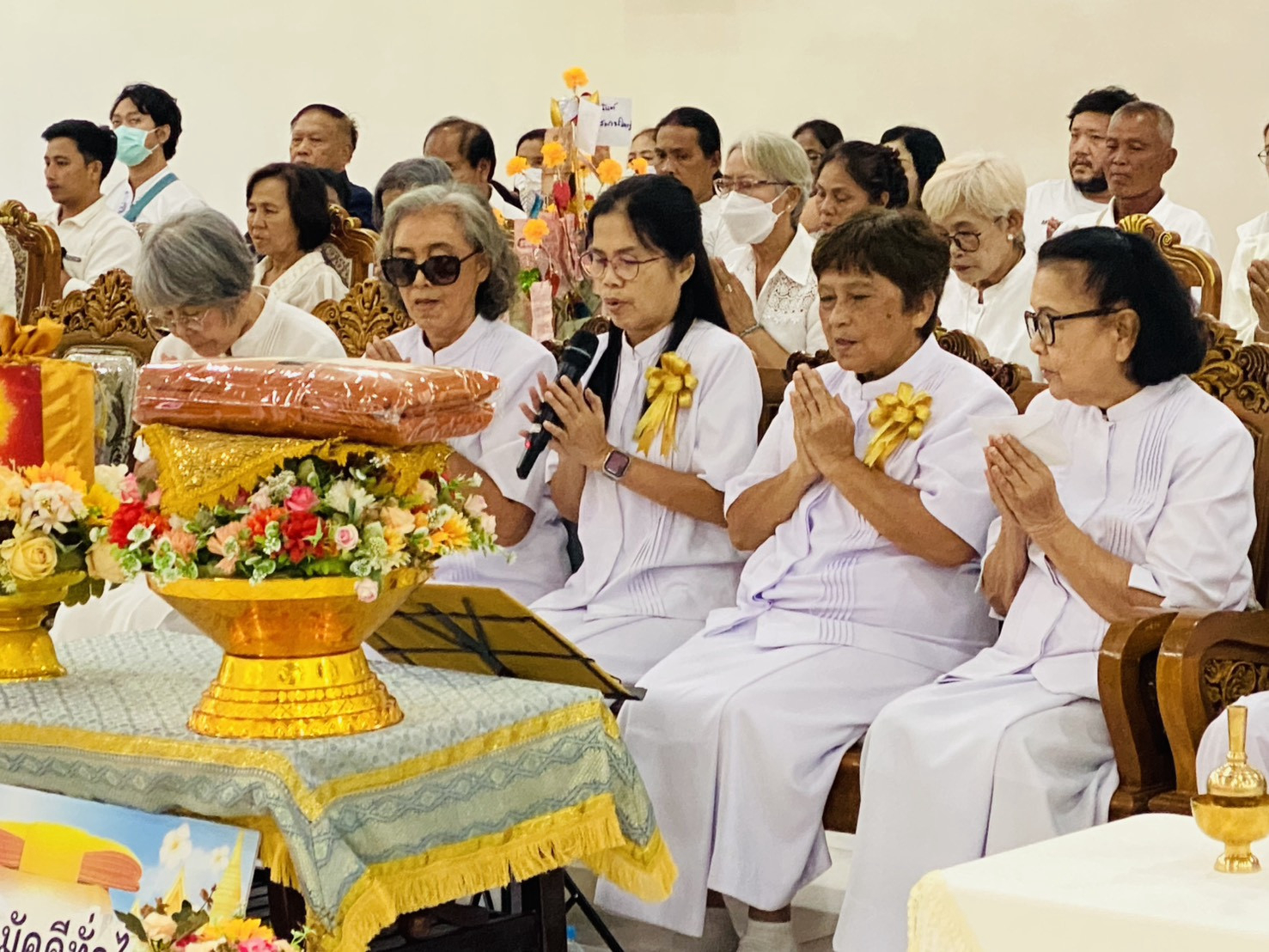 ภาพกล่าวคำถวายกฐินวัดทางสาย