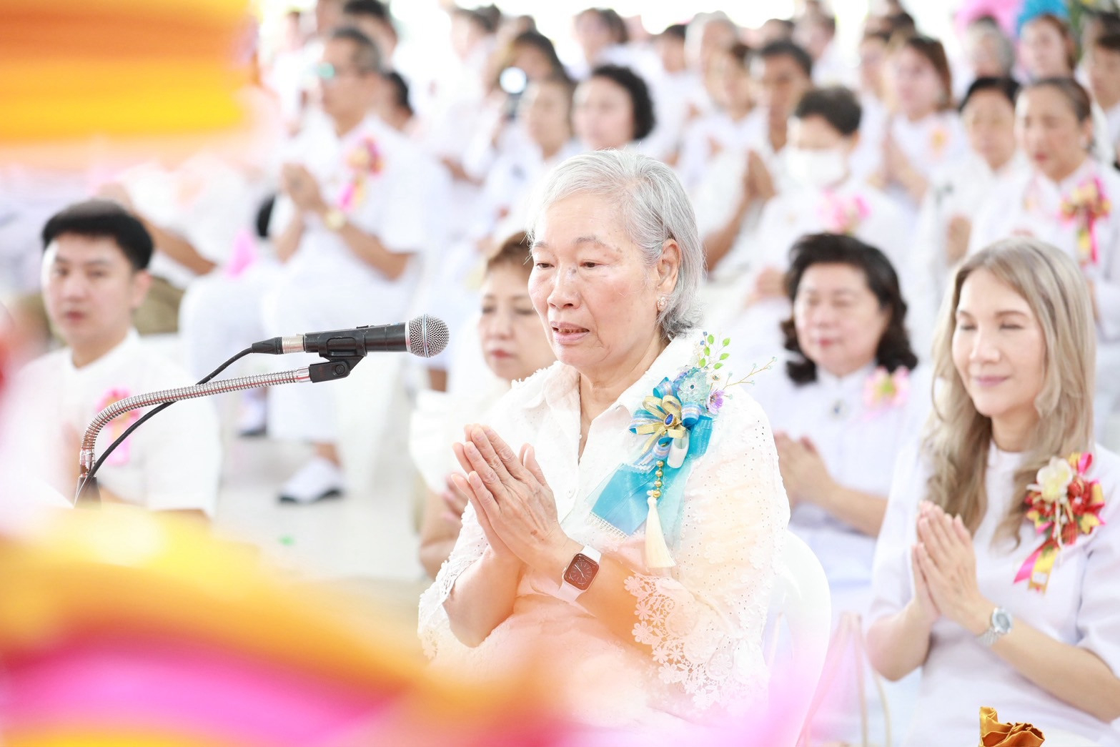 ภาพกล่าวคำถวายกฐินศูนย์ปฏิบัติธรรมเบญจธรรมบ้านปทุม