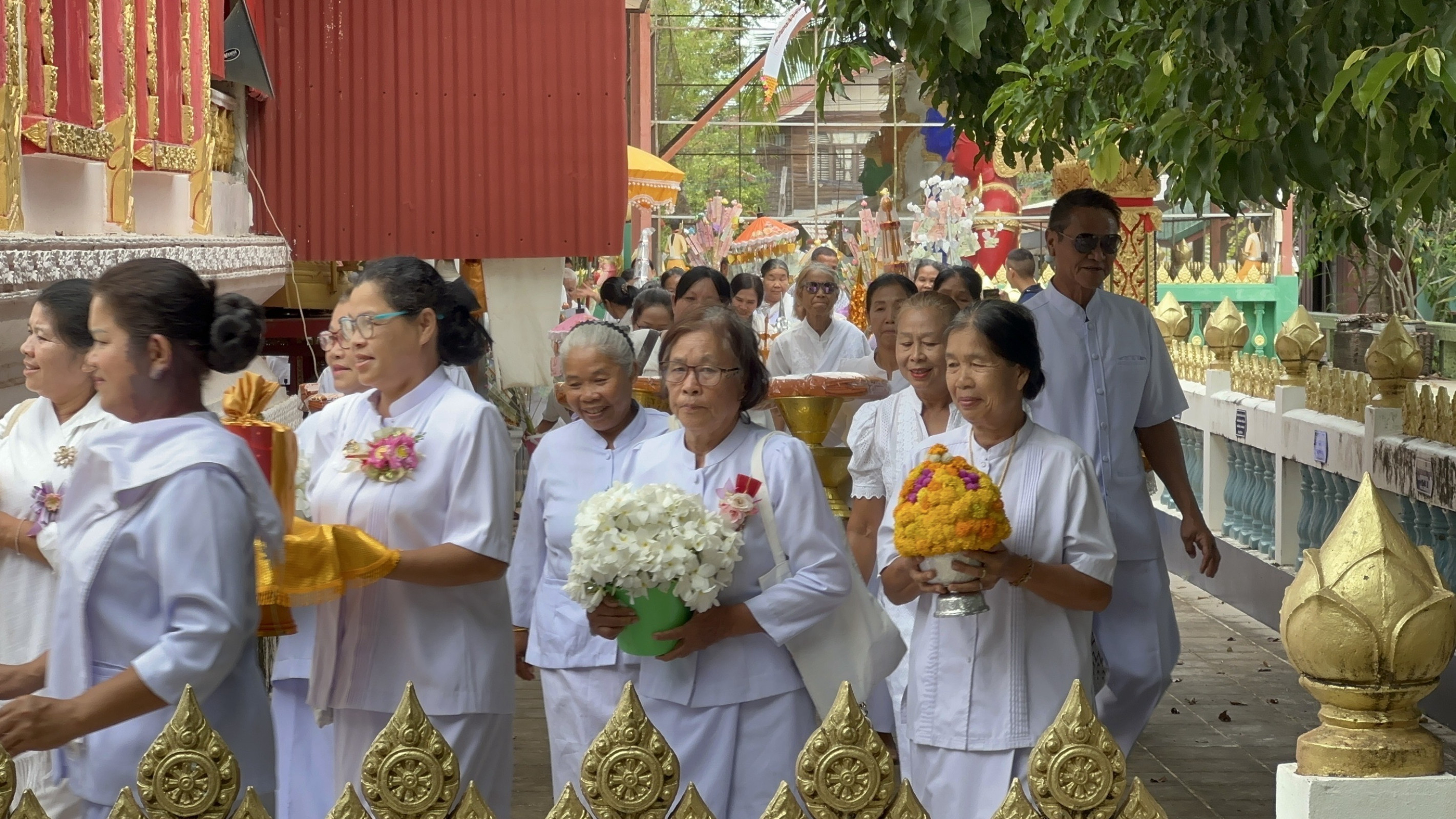 ภาพร่วมพิธีกรรมวัดโพธิมณฑาราม