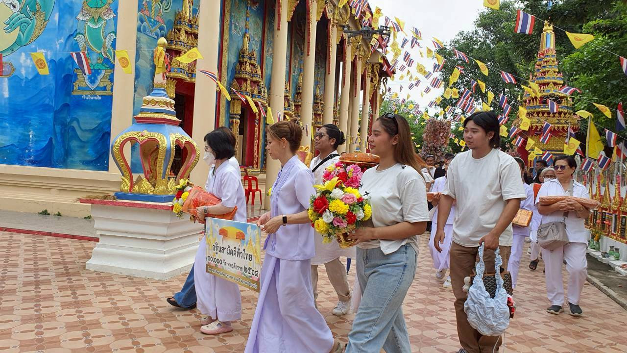 ภาพร่วมพิธีกรรมวัดโพธิ์ศรีสุขาราม (โพธิ์เลี้ยว)