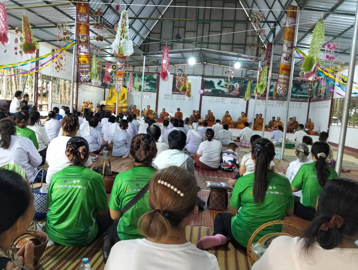 ภาพร่วมพิธีกรรมวัดป่ามงคลปัญญาคุณ