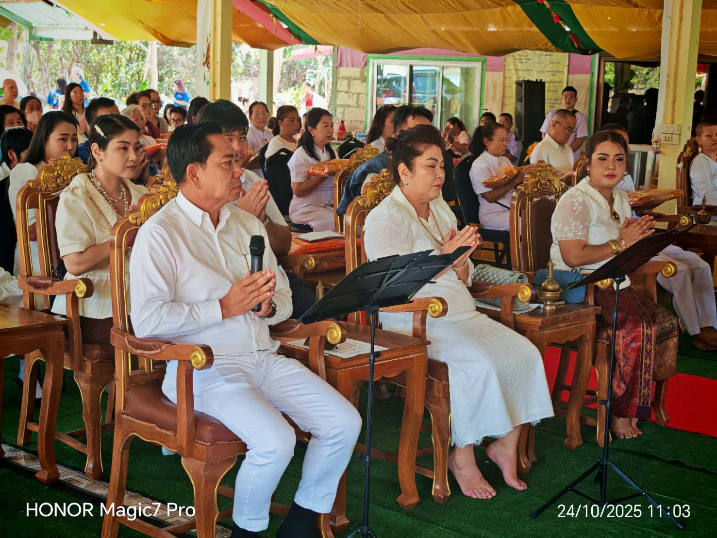 ภาพกล่าวคำถวายกฐินธุดงคสถานศรีโคตบูร