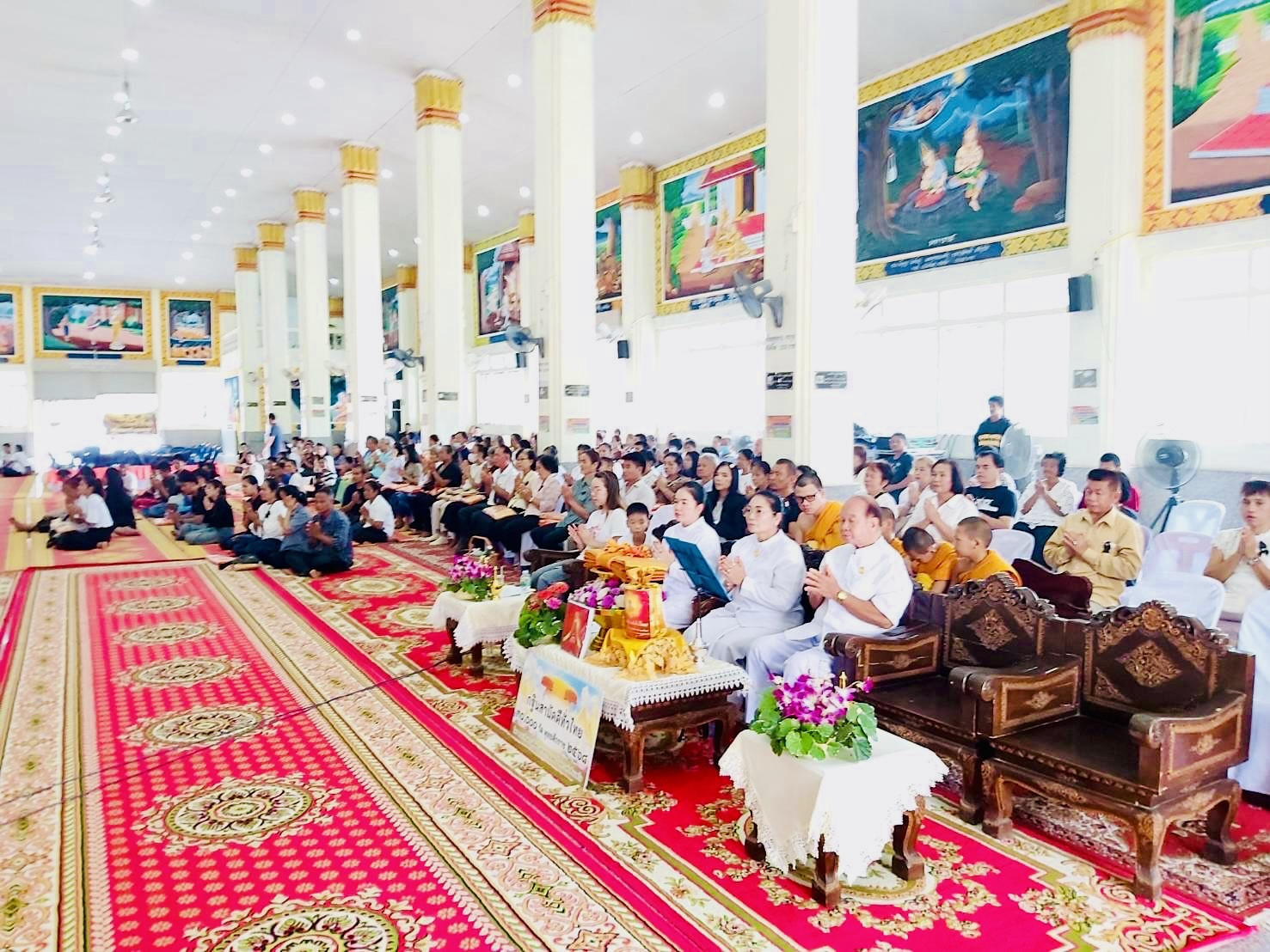 ภาพร่วมพิธีกรรมวัดหนองปรือใหญ่พลายงาม