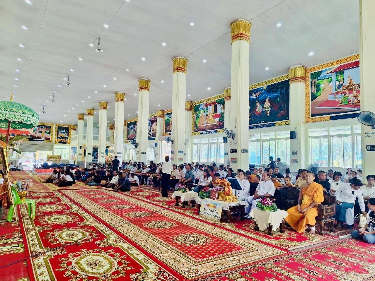 ภาพร่วมพิธีกรรมวัดหนองปรือใหญ่พลายงาม