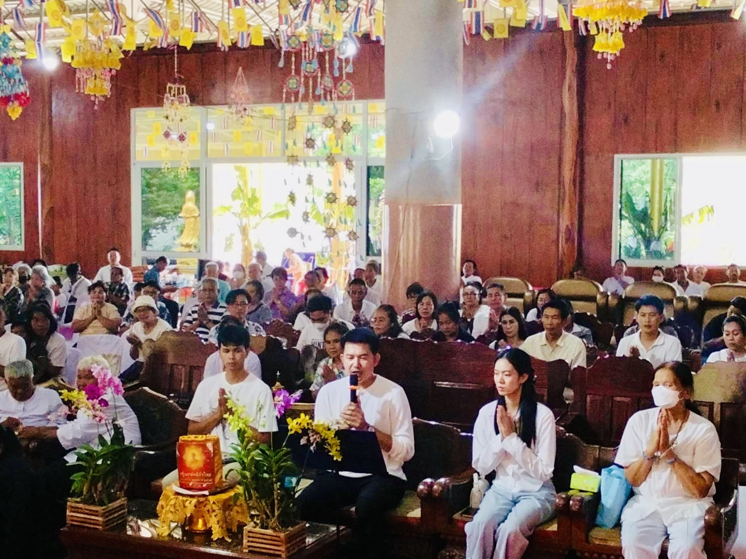 ภาพกล่าวคำถวายกฐินสำนักสงฆ์คอเขาศิลาธรรม