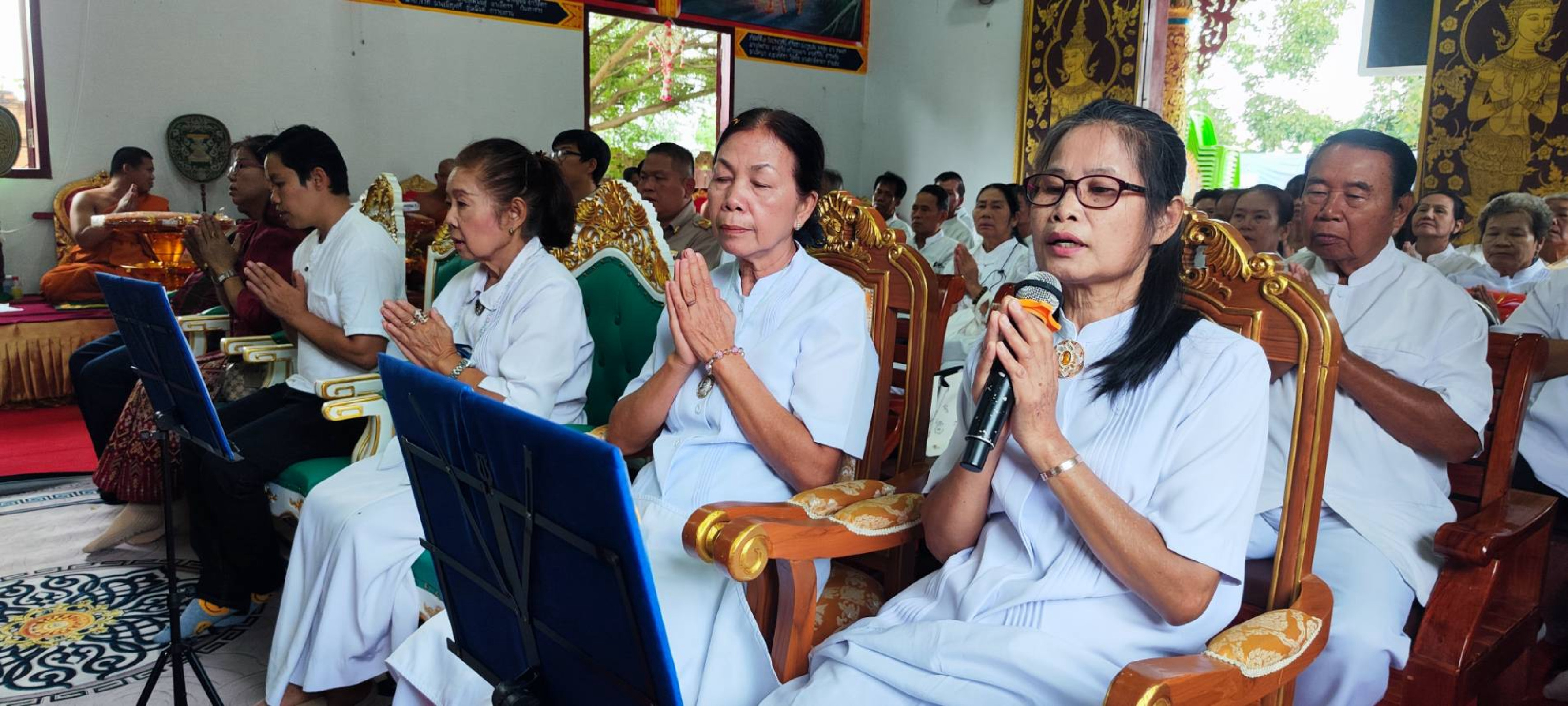 ภาพร่วมพิธีกรรมวัดดงป่าลัน