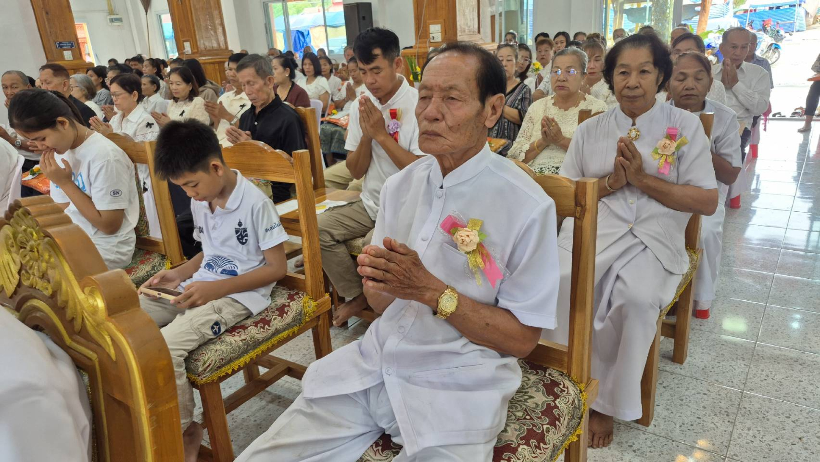 ภาพร่วมพิธีกรรมวัดแม่ทุเลา