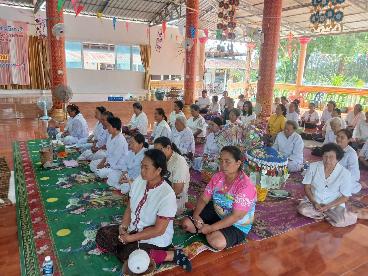 ภาพร่วมพิธีกรรมวัดไพรสณฑ์รัตนาราม