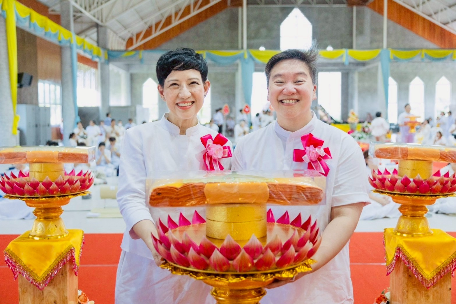 ภาพร่วมพิธีกรรมศูนย์ปฏิบัติธรรมสมุทรปราการ