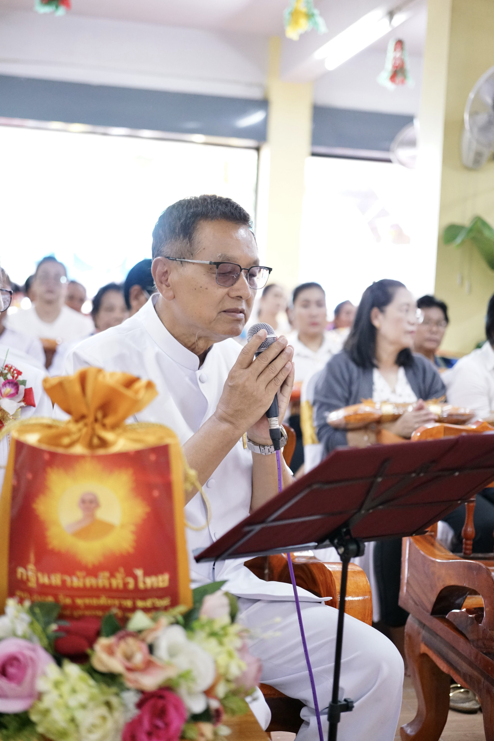 ภาพกล่าวคำถวายกฐินวัดแหลมเพิ่ม