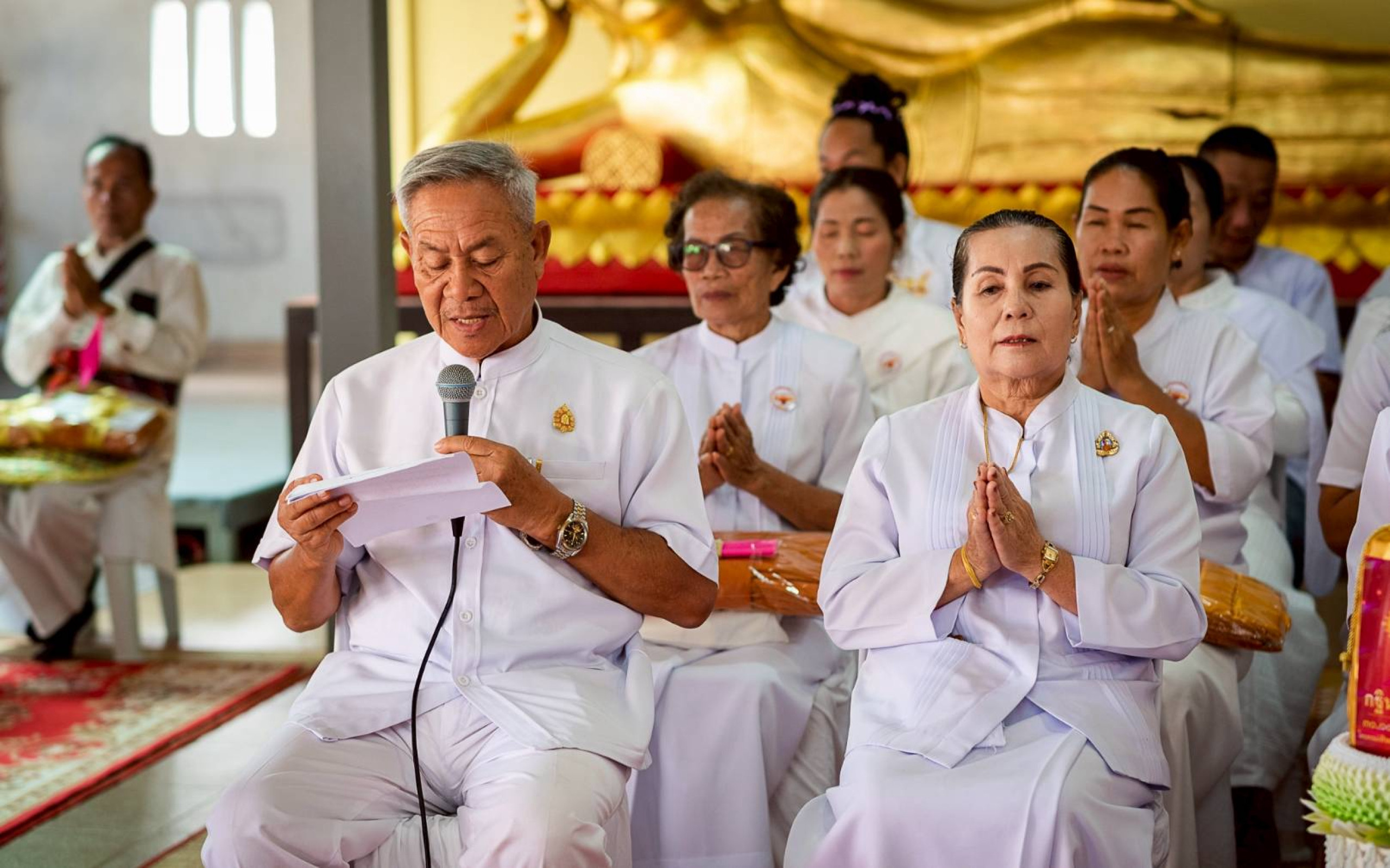 ภาพกล่าวคำถวายกฐินวัดธาตุศรีคุณ