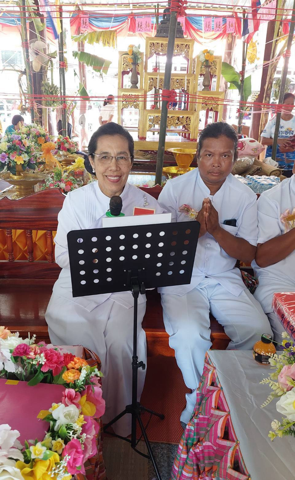 ภาพร่วมพิธีกรรมที่พักสงฆ์โคกระกาน้อย