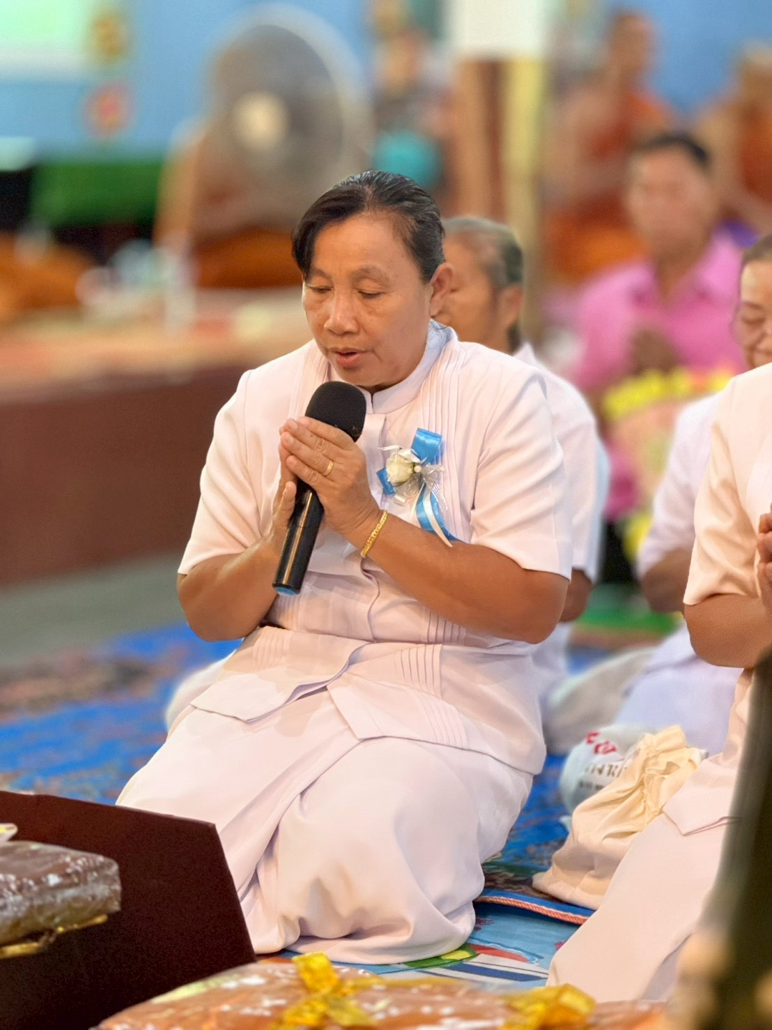 ภาพกล่าวคำถวายกฐินวัดห้วยหินขาว