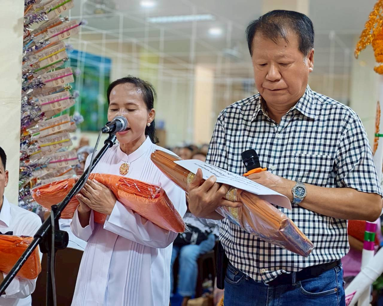 ภาพกล่าวคำถวายกฐินวัดต้นปิน