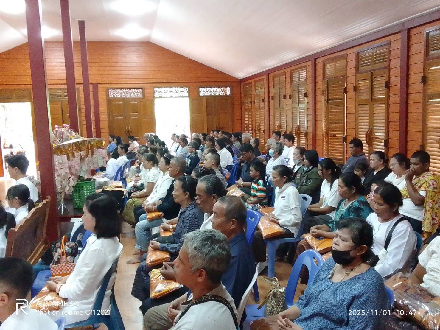 ภาพร่วมพิธีกรรมที่พักสงฆ์วิโมกข์ธรรม