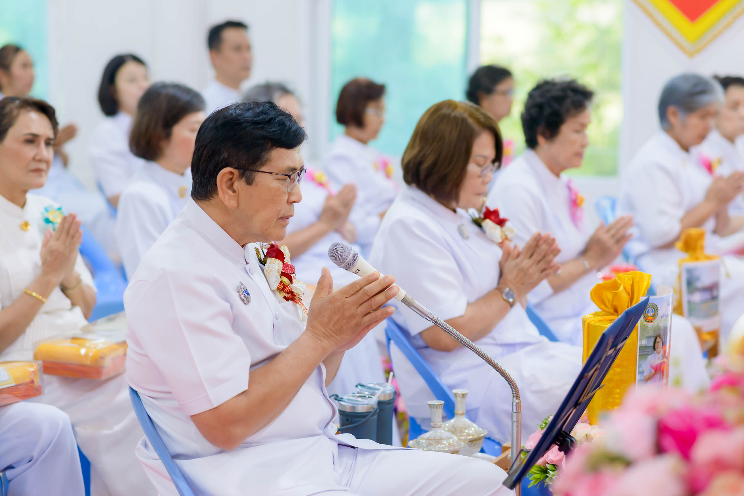 ภาพกล่าวคำถวายกฐินธุดงคสถานเมืองลพบุรี