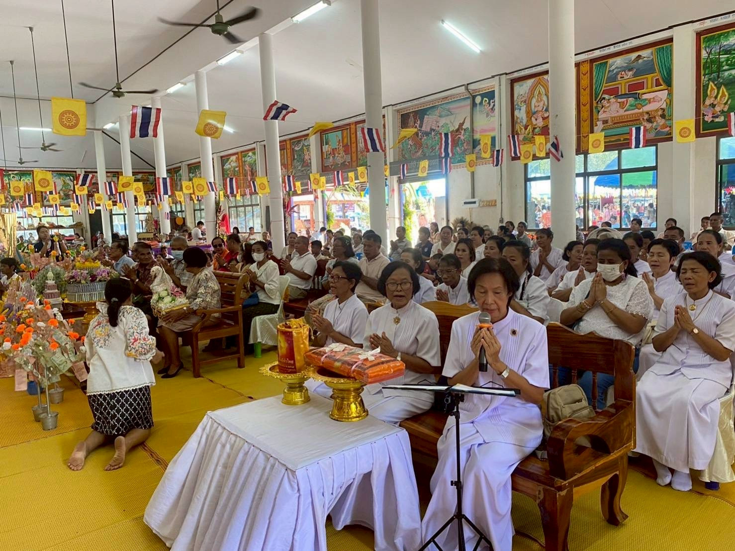 ภาพกล่าวคำถวายกฐินสำนักสงฆ์แก่งใหญ่ชัยมงคล