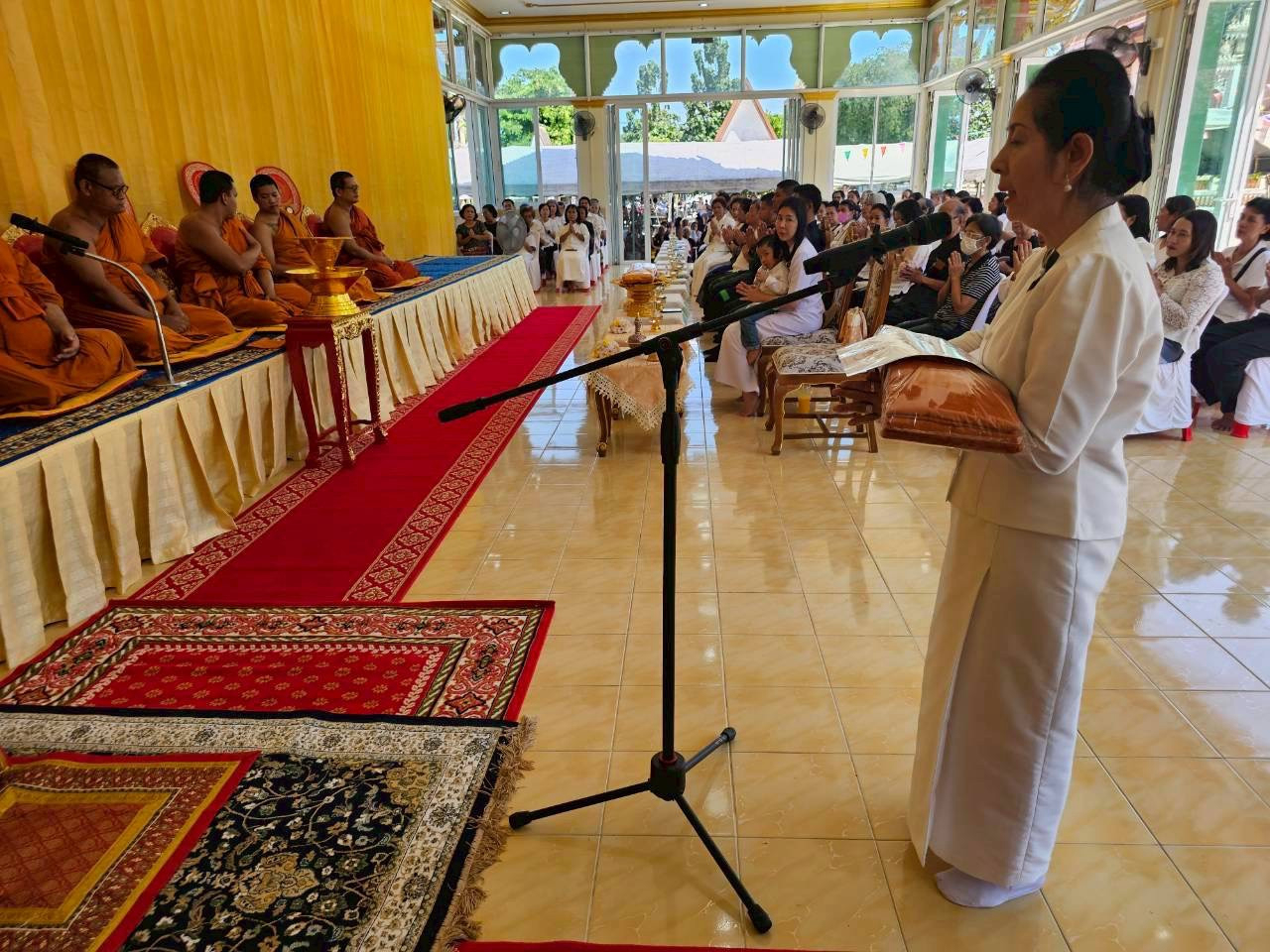 ภาพกล่าวคำถวายกฐินวัดทุ่งคา