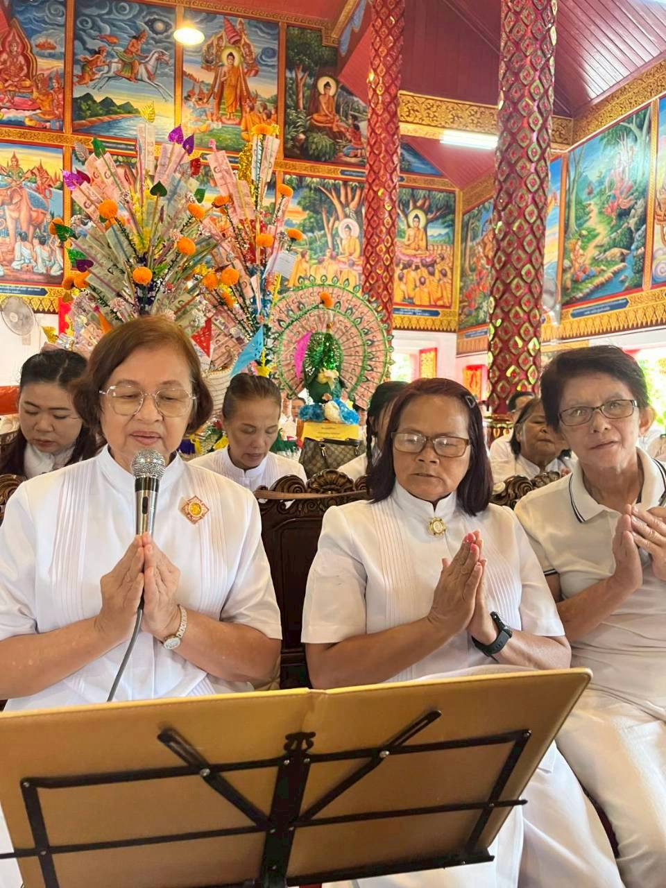 ภาพกล่าวคำถวายกฐินวัดม่วงเขียว