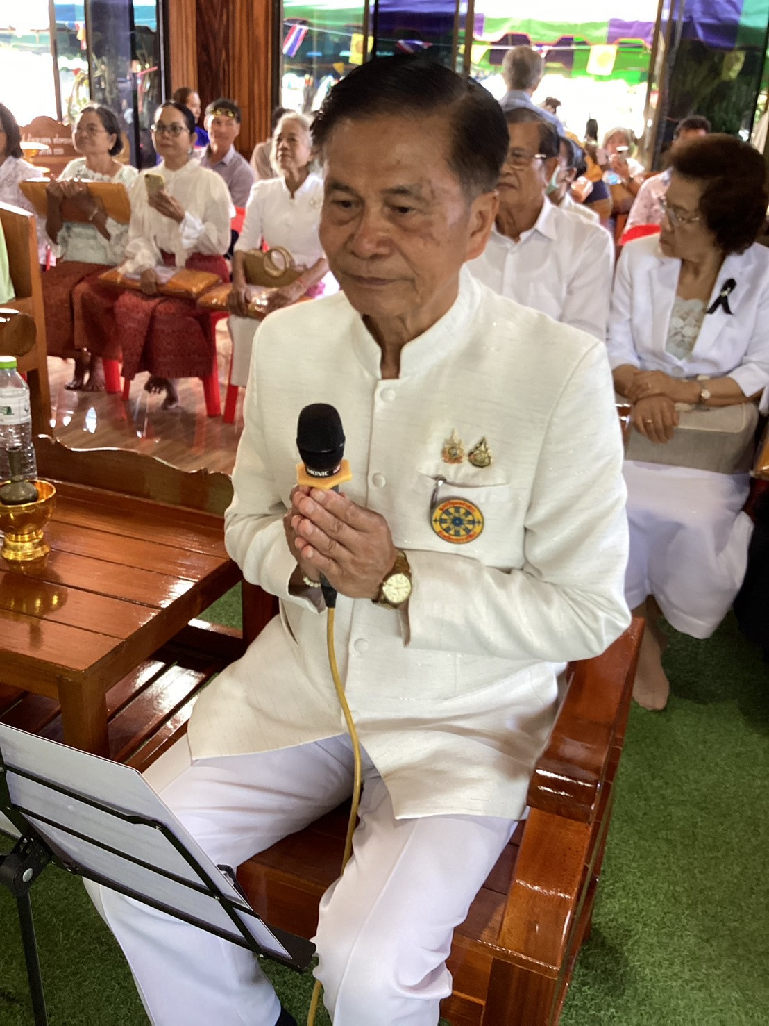 ภาพกล่าวคำถวายกฐินวัดป่าหนองสมอ