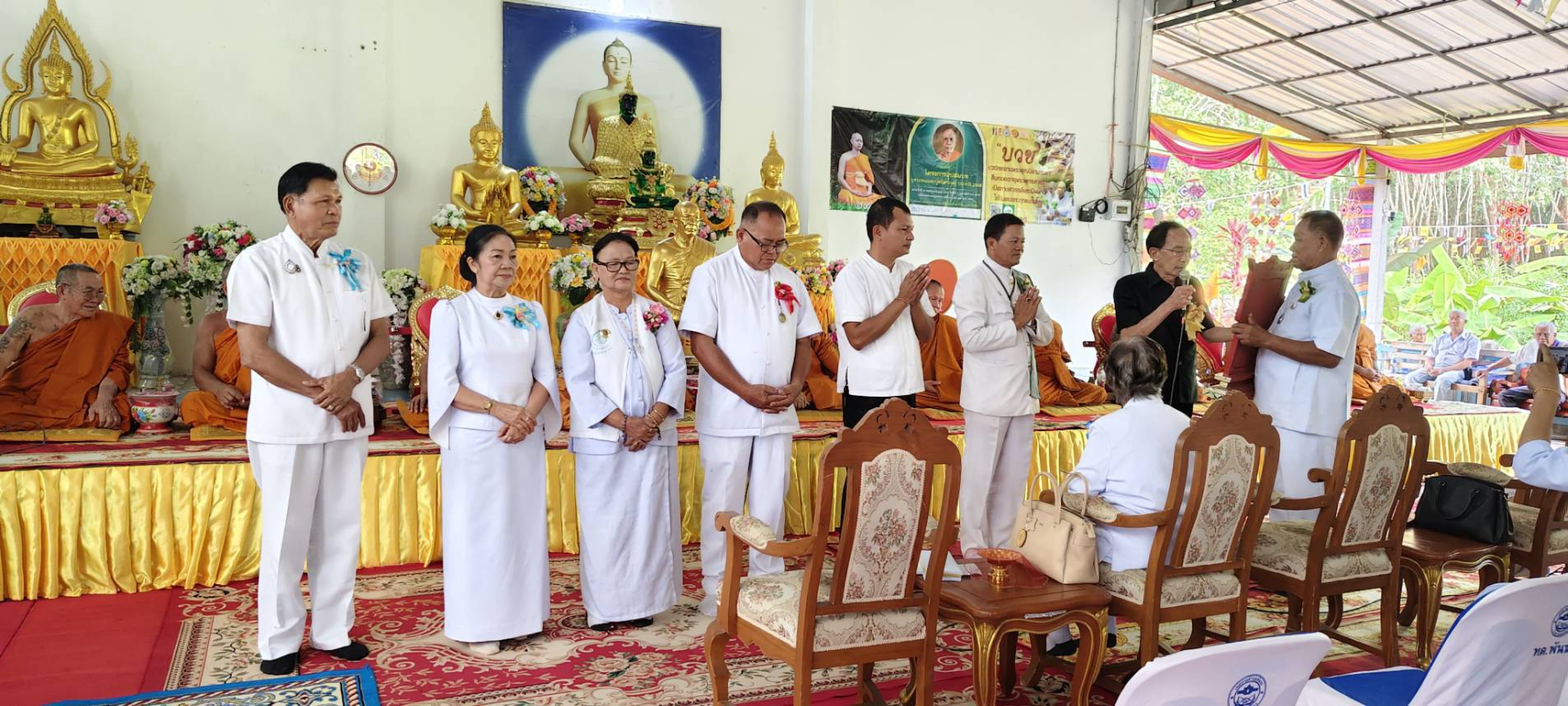 ภาพร่วมพิธีกรรมวัดอุดมมงคลสว่างธรรม