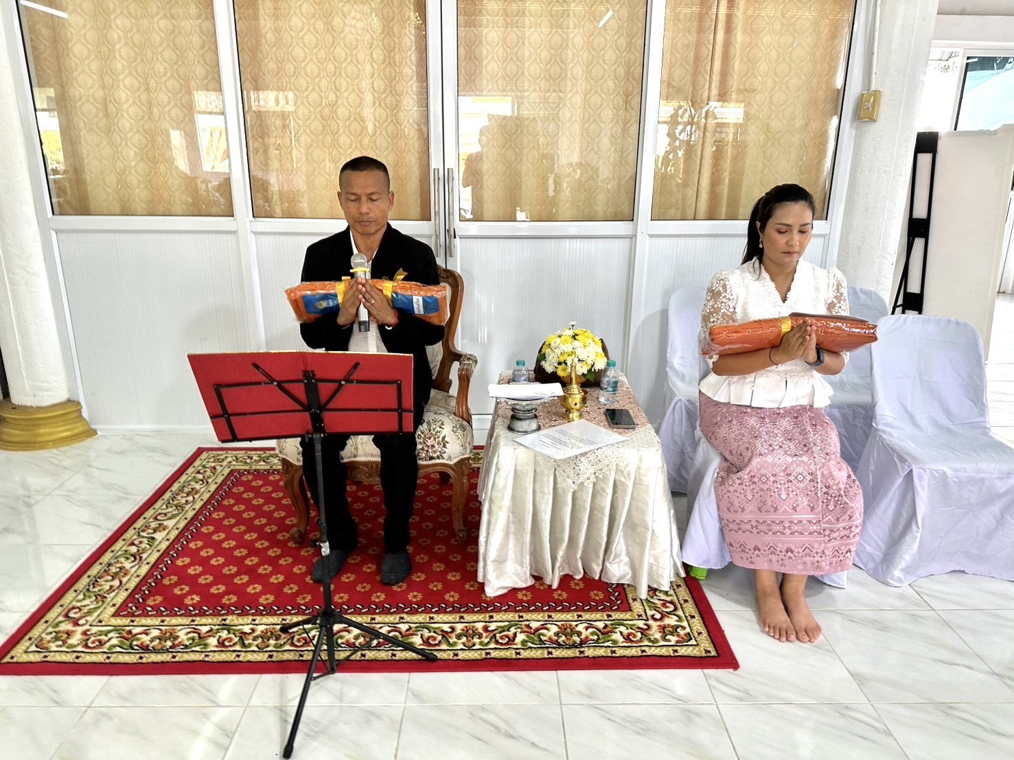 ภาพกล่าวคำถวายกฐินวัดบรรพตพินิต