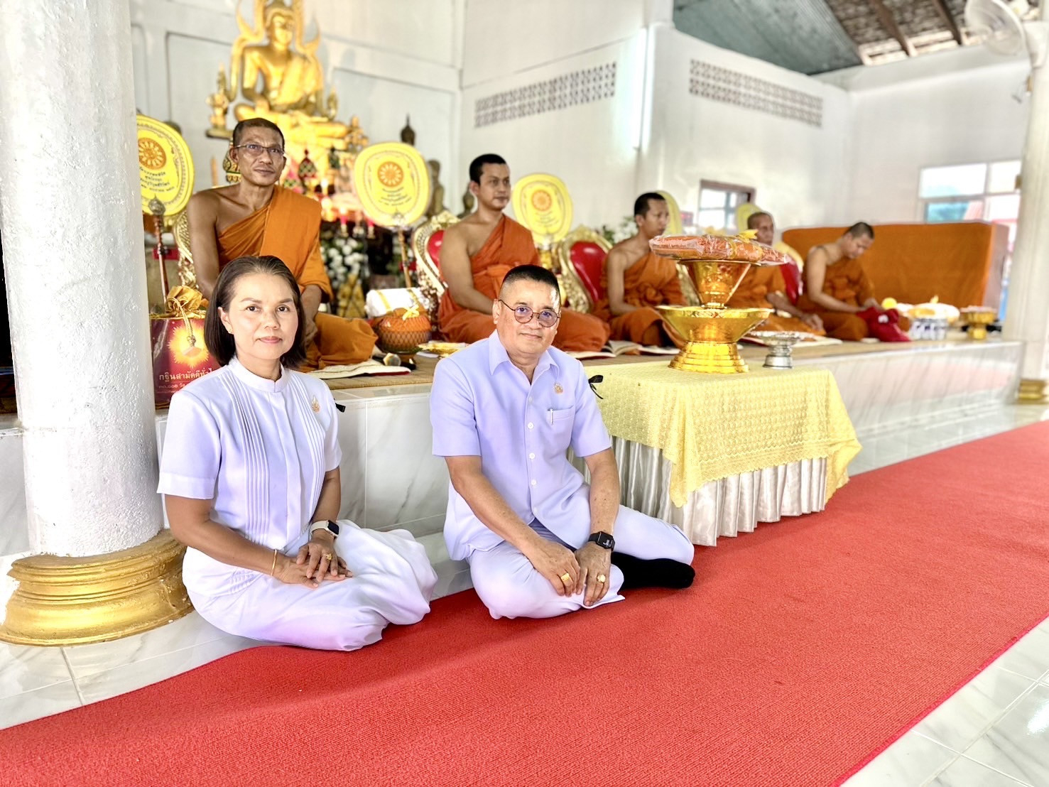 ภาพร่วมพิธีกรรมวัดบรรพตพินิต