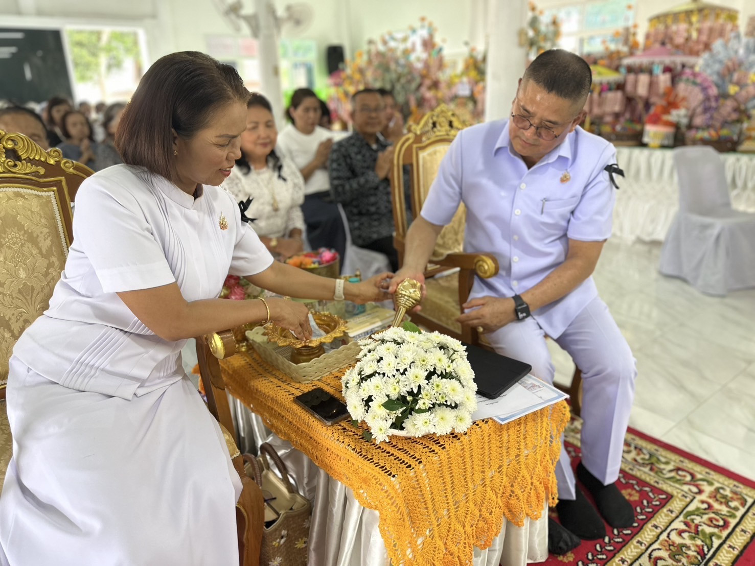 ภาพร่วมพิธีกรรมวัดบรรพตพินิต