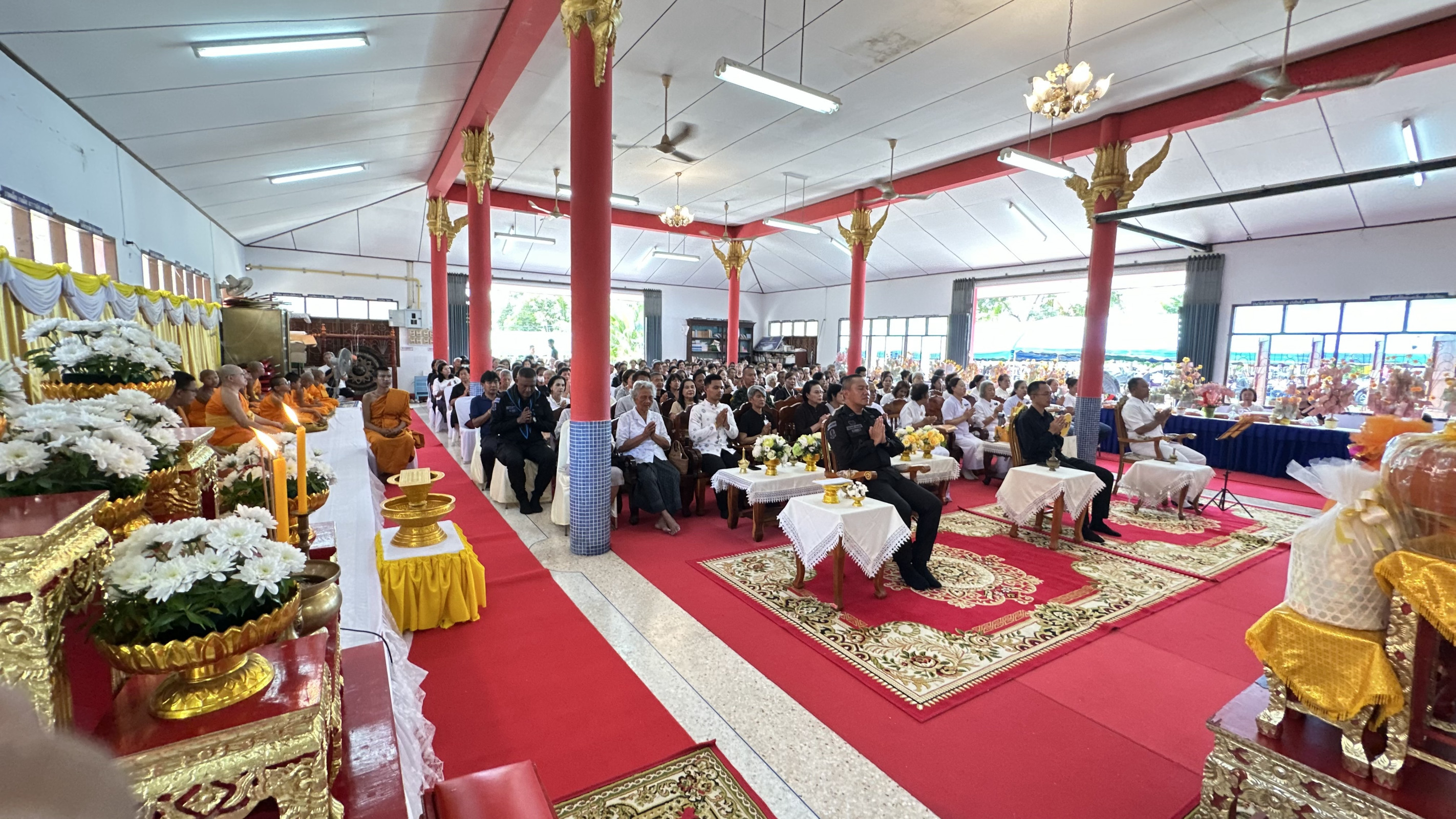 ภาพร่วมพิธีกรรมวัดสุนทรประชาราม