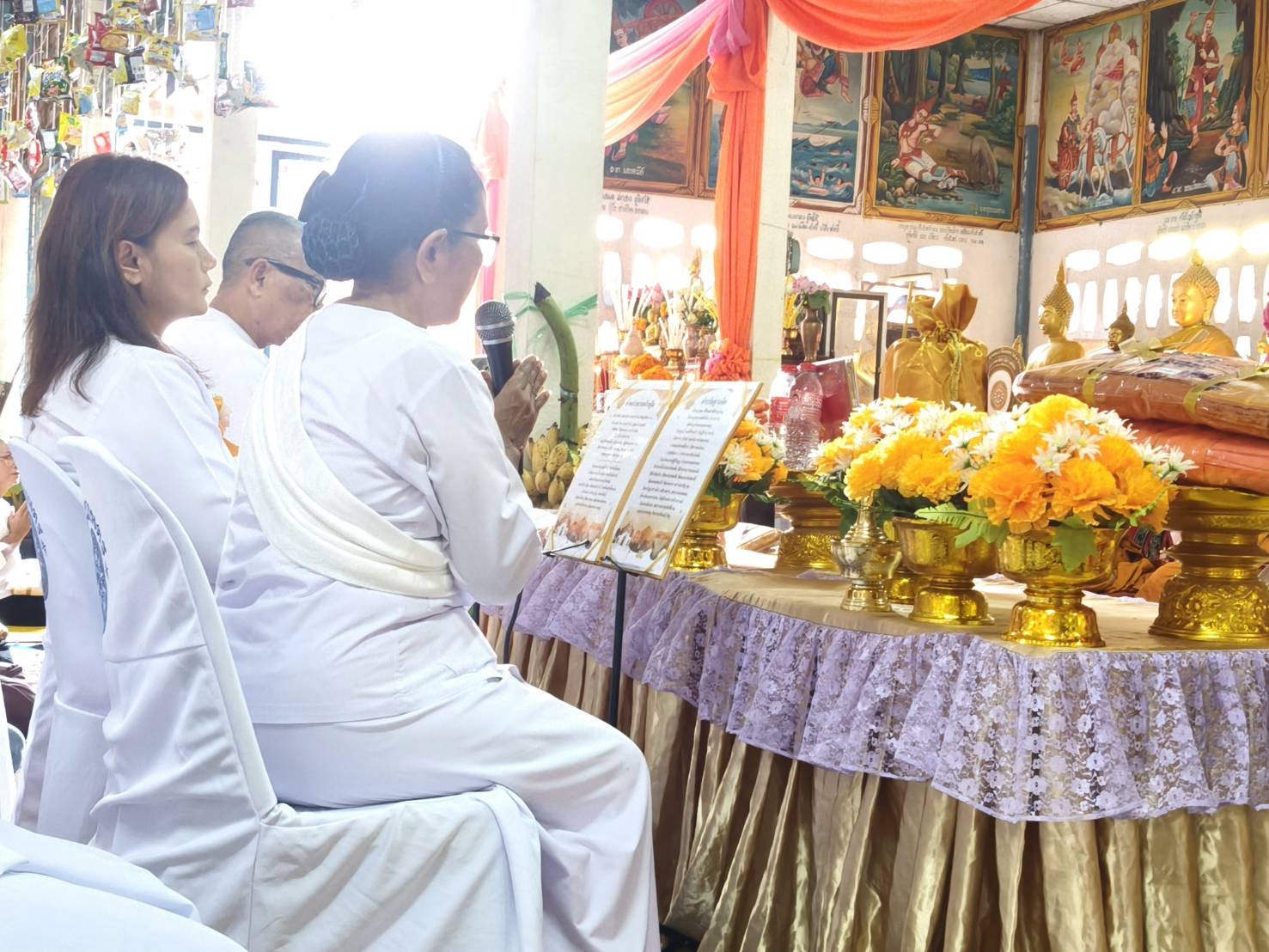 ภาพกล่าวคำถวายกฐินวัดโนนเกษตร