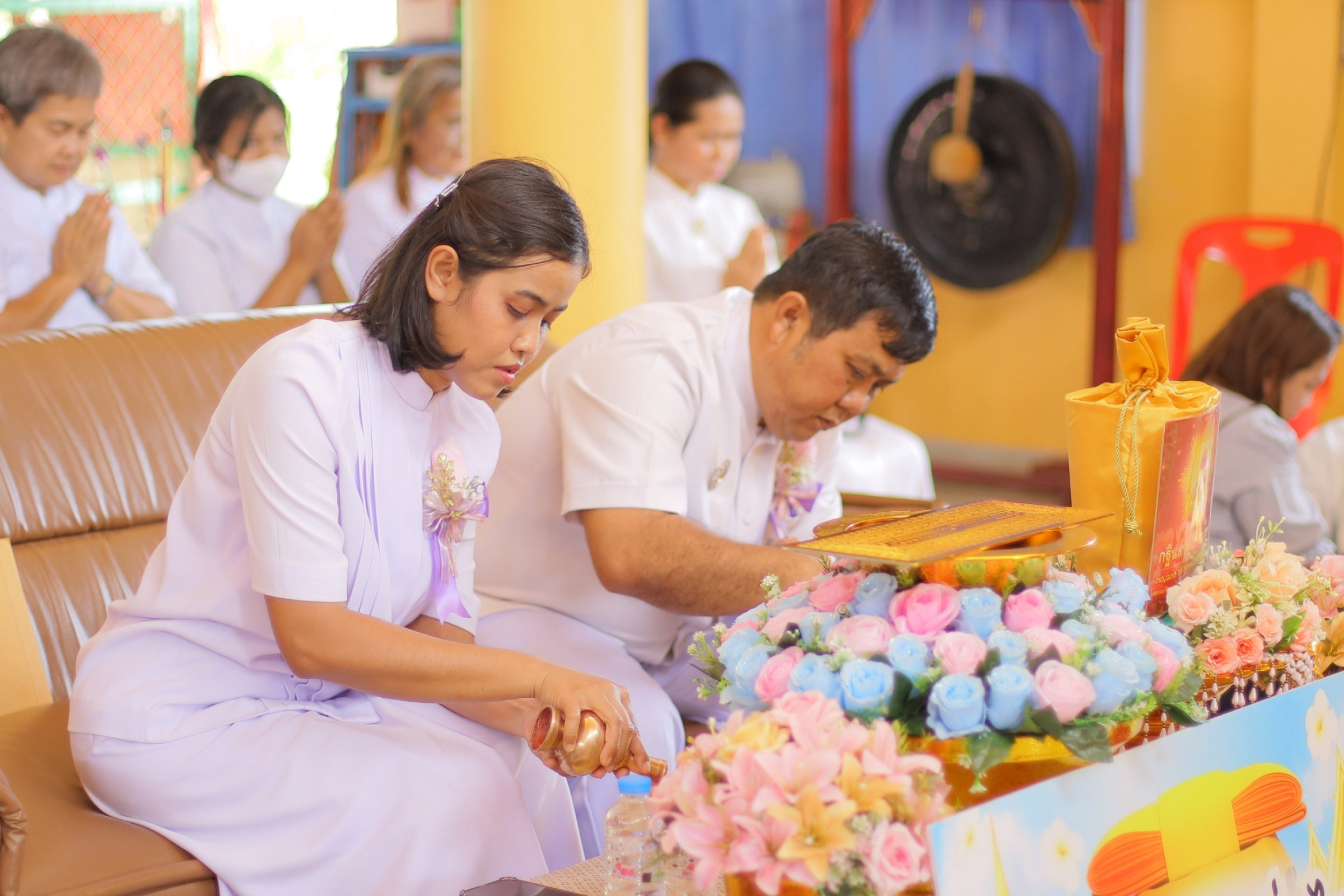 ภาพร่วมพิธีกรรมวัดซับยางราษฎร์บำรุง