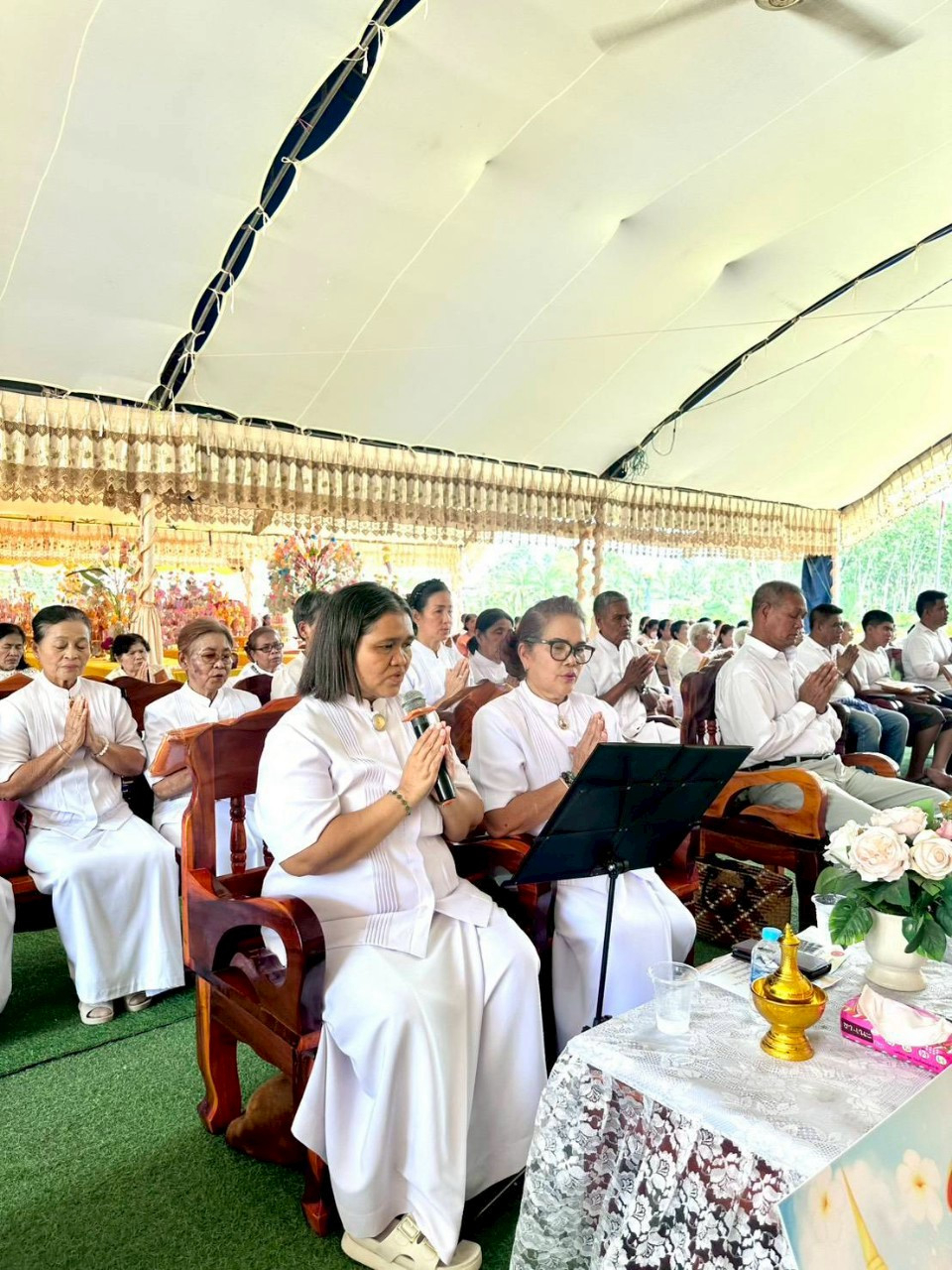 ภาพกล่าวคำถวายกฐินวัดกรุงหยัน