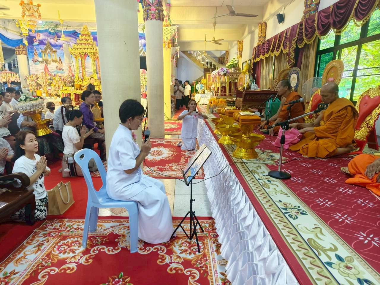 ภาพกล่าวคำถวายกฐินวัดลำวังคาสุทธาวาส