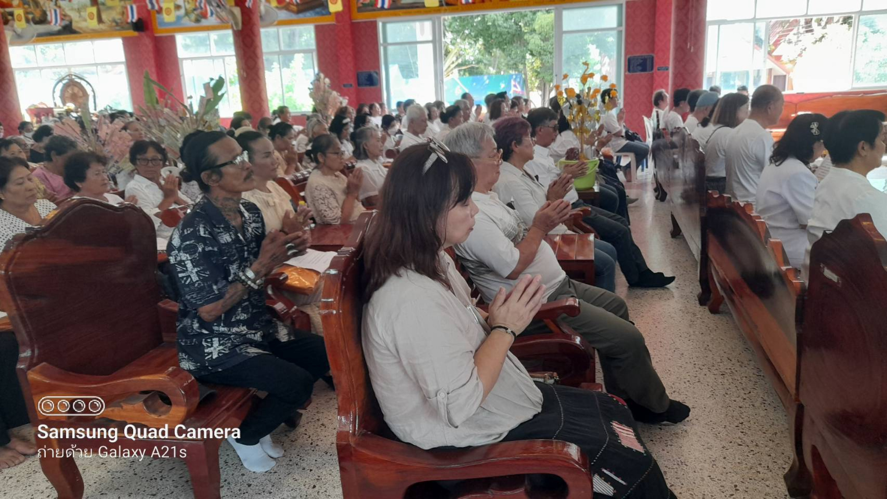 ภาพร่วมพิธีกรรมวัดธรรมจักรเสมาราม