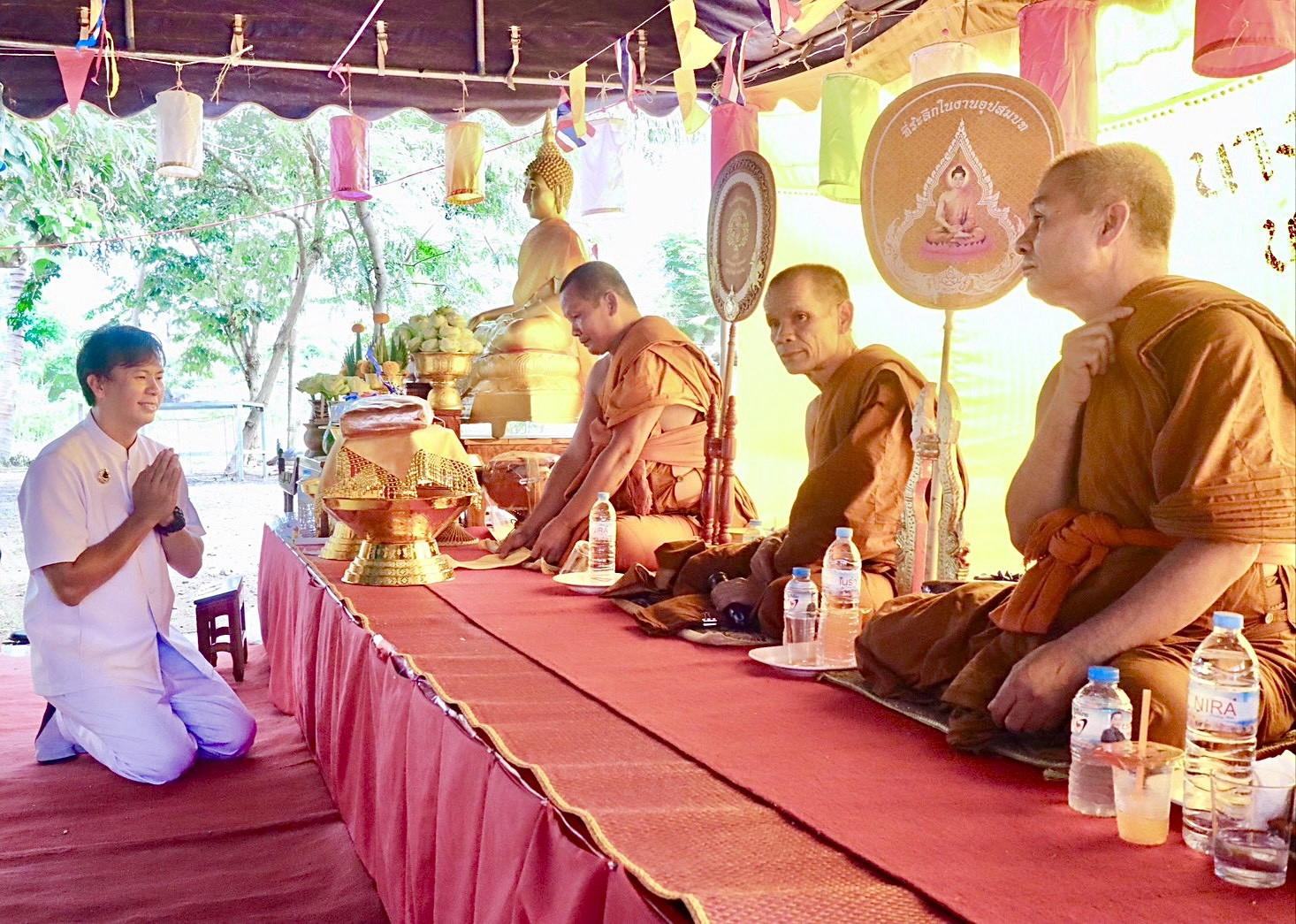 ภาพร่วมพิธีกรรมที่พักสงฆ์บ้านโนนสวรรค์