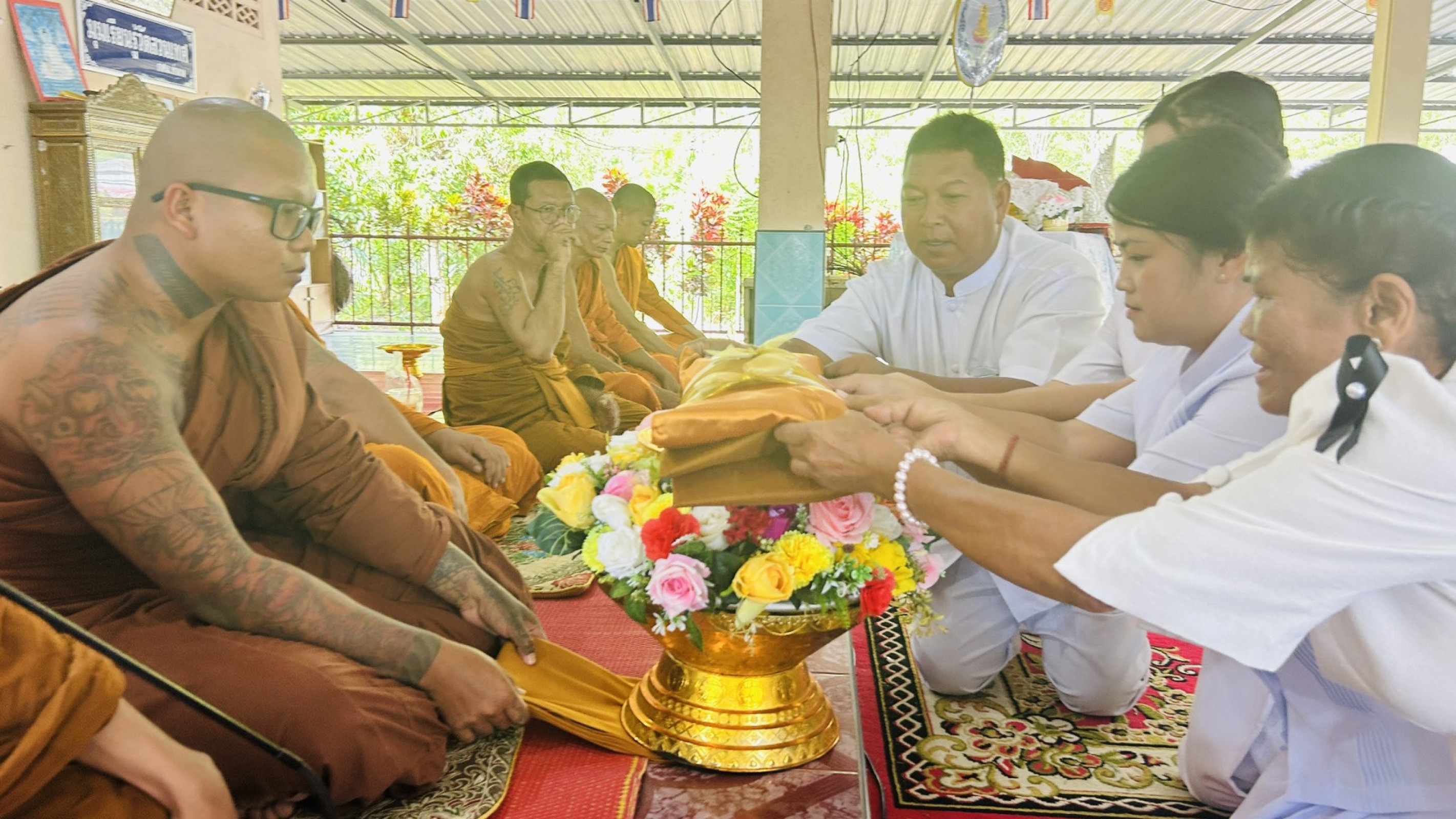 ภาพร่วมพิธีกรรมวัดสวนเทศ