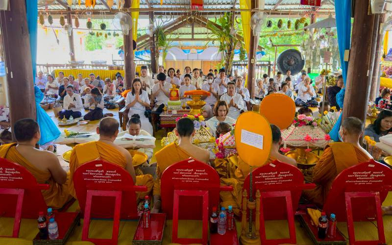 ภาพร่วมพิธีกรรมวัดศรีเจริญสุข