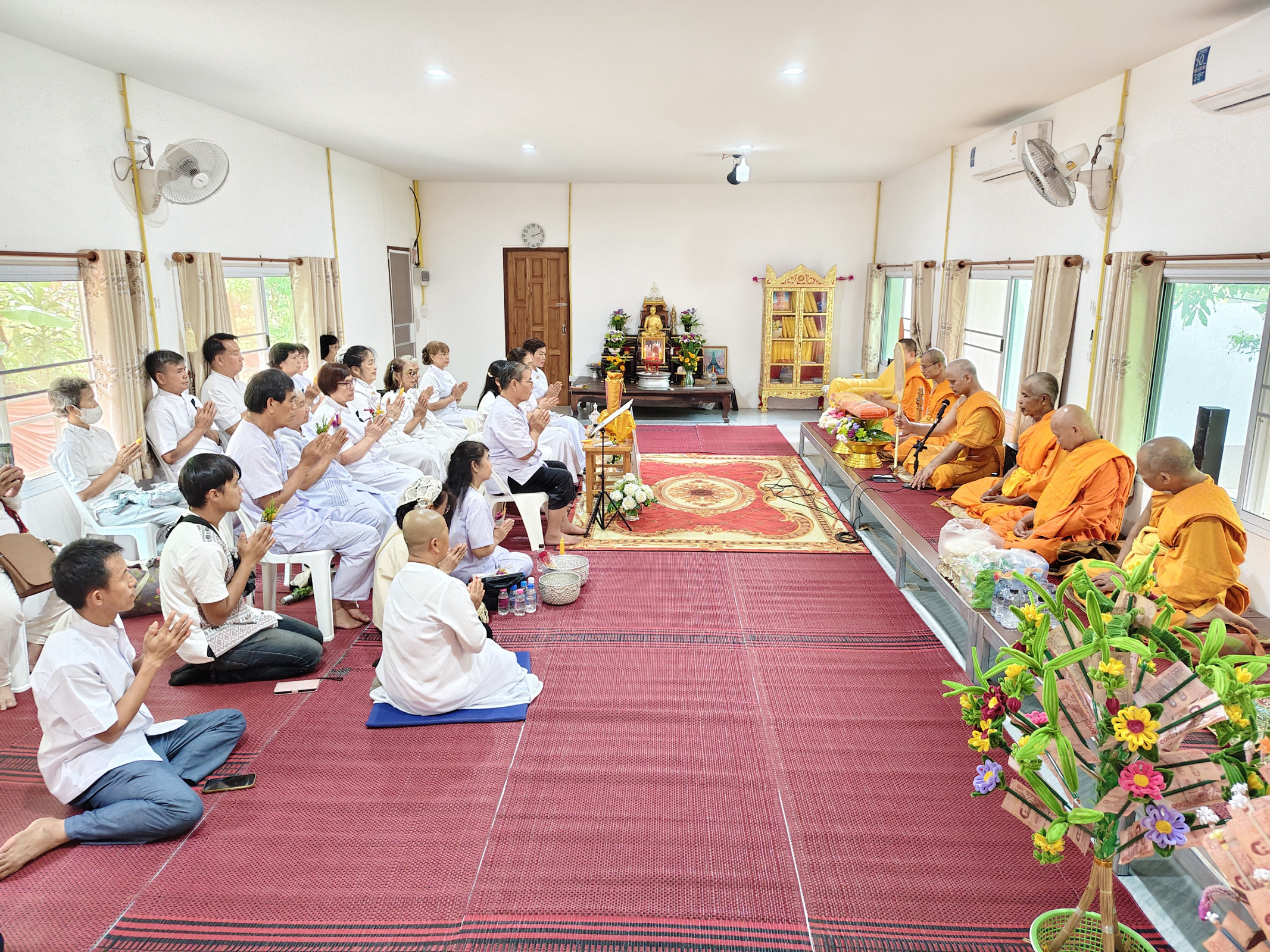 ภาพร่วมพิธีกรรมสำนักสงฆ์เวียงไกร