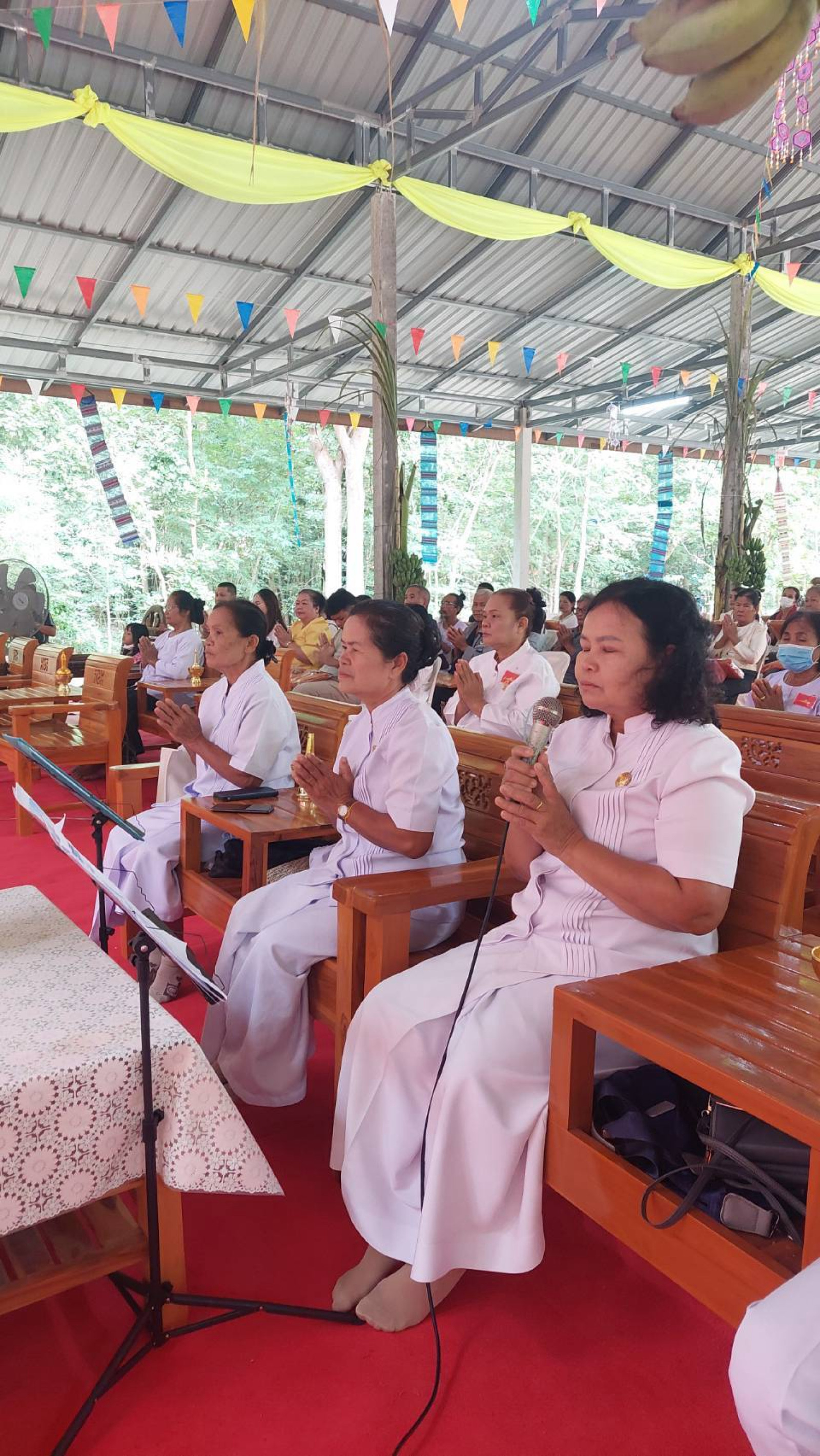 ภาพกล่าวคำถวายกฐินที่พักสงฆ์ป่ามหาวัน