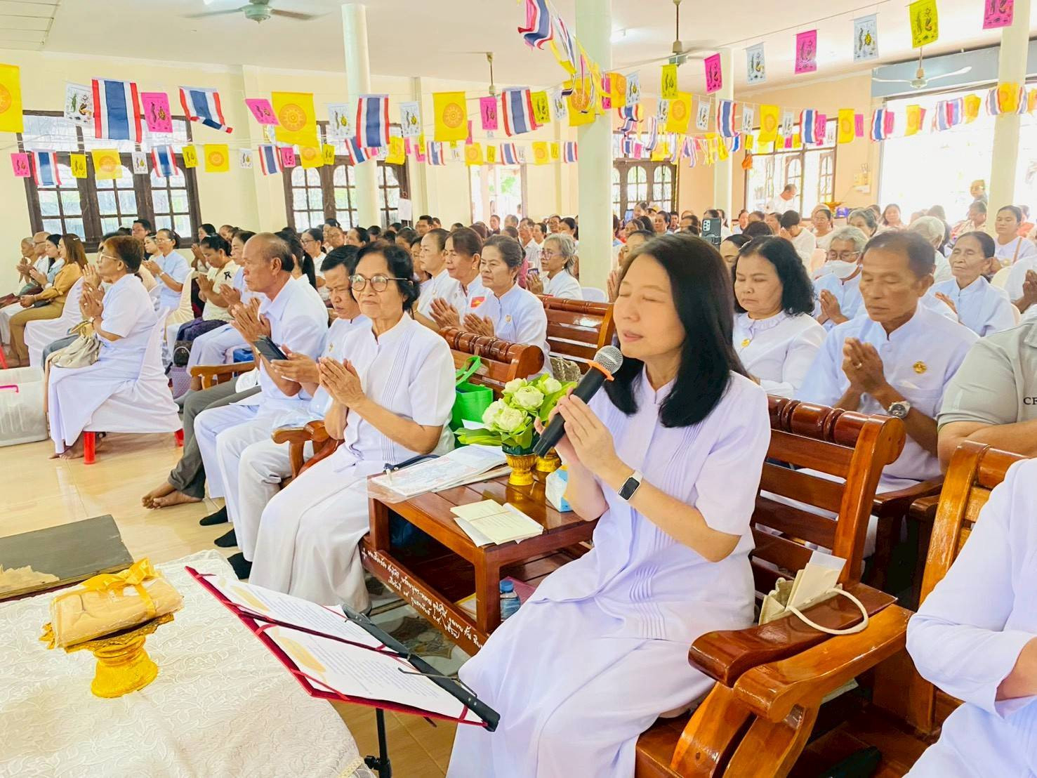 ภาพกล่าวคำถวายกฐินวัดศรัทธาประชาบูรณะ
