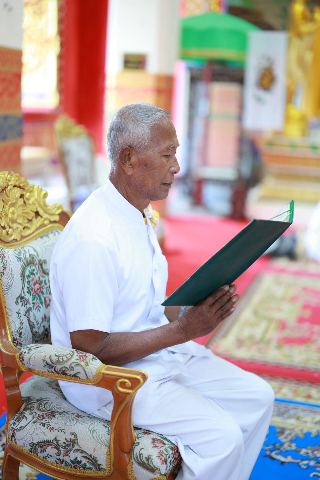 ภาพกล่าวคำถวายกฐินวัดไตรแสงธรรม