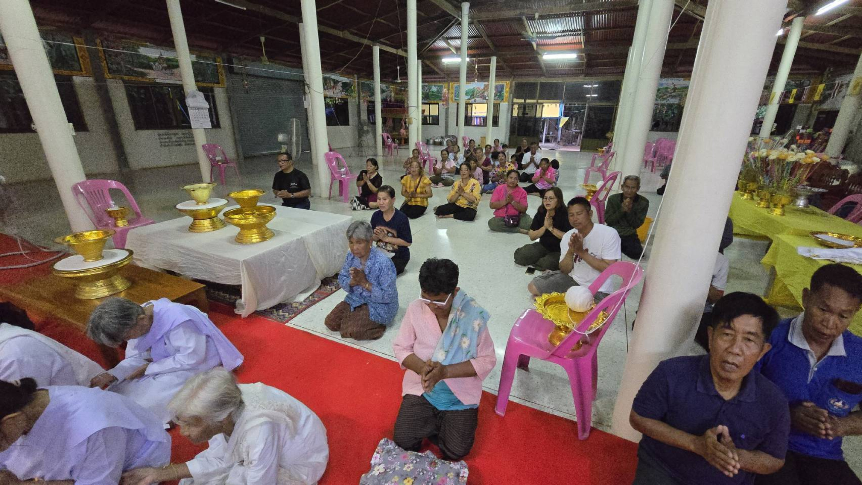 ภาพร่วมพิธีกรรมวัดป่าปัญญาวิริยาราม