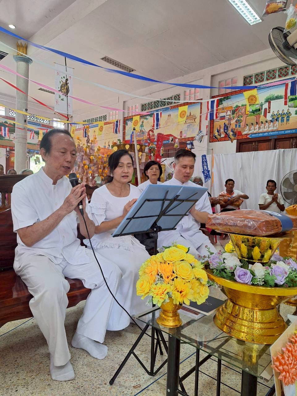 ภาพกล่าวคำถวายกฐินวัดสำโรง
