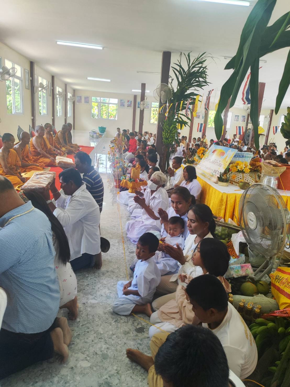 ภาพกล่าวคำถวายกฐินที่พักสงฆ์ศรีมงคล