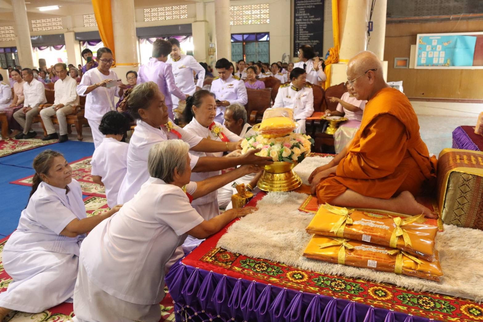 ภาพร่วมพิธีกรรมวัดพัฒนาธรรมาราม