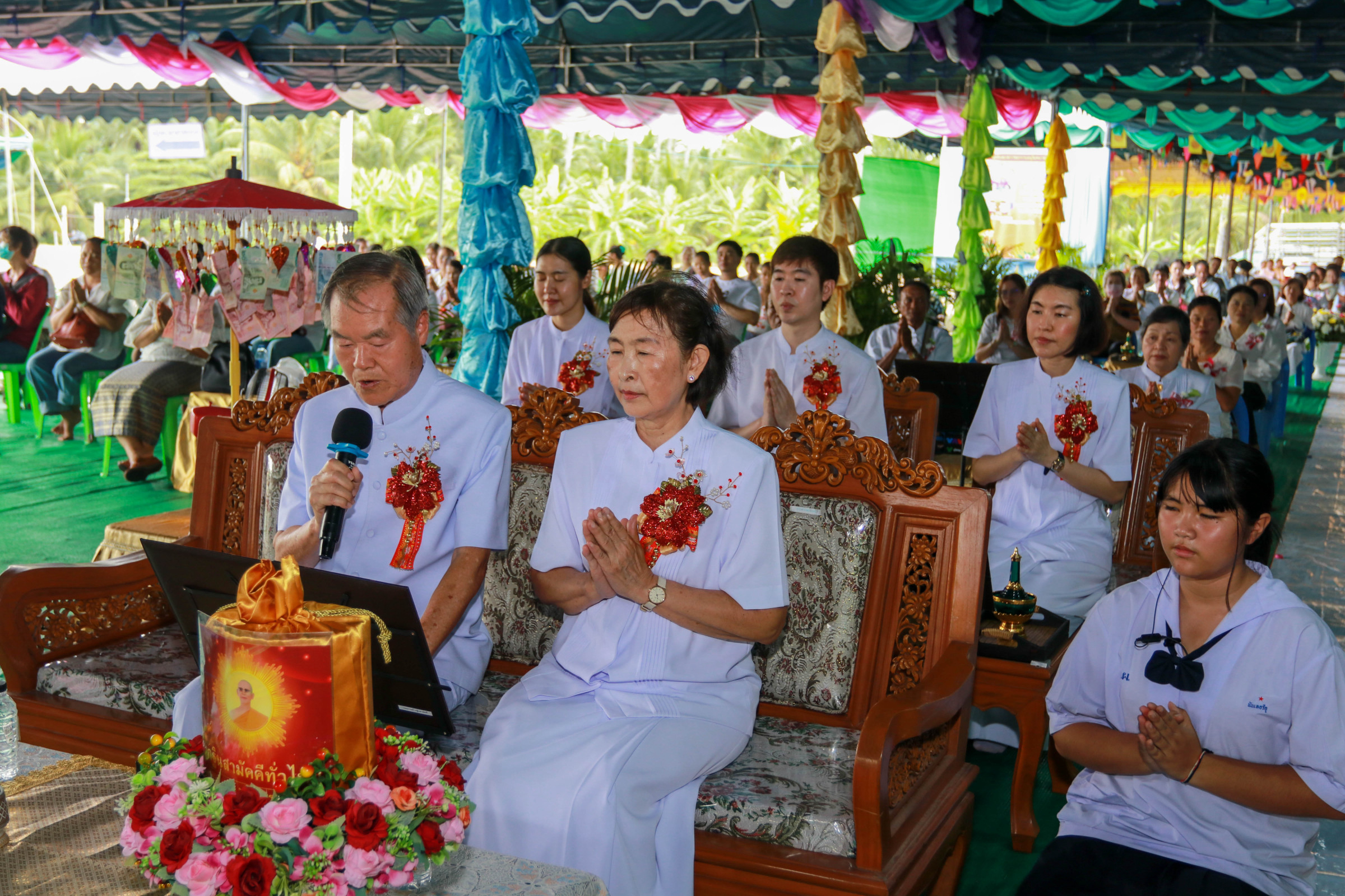 ภาพกล่าวคำถวายกฐินธุดงคสถานราชบุรี