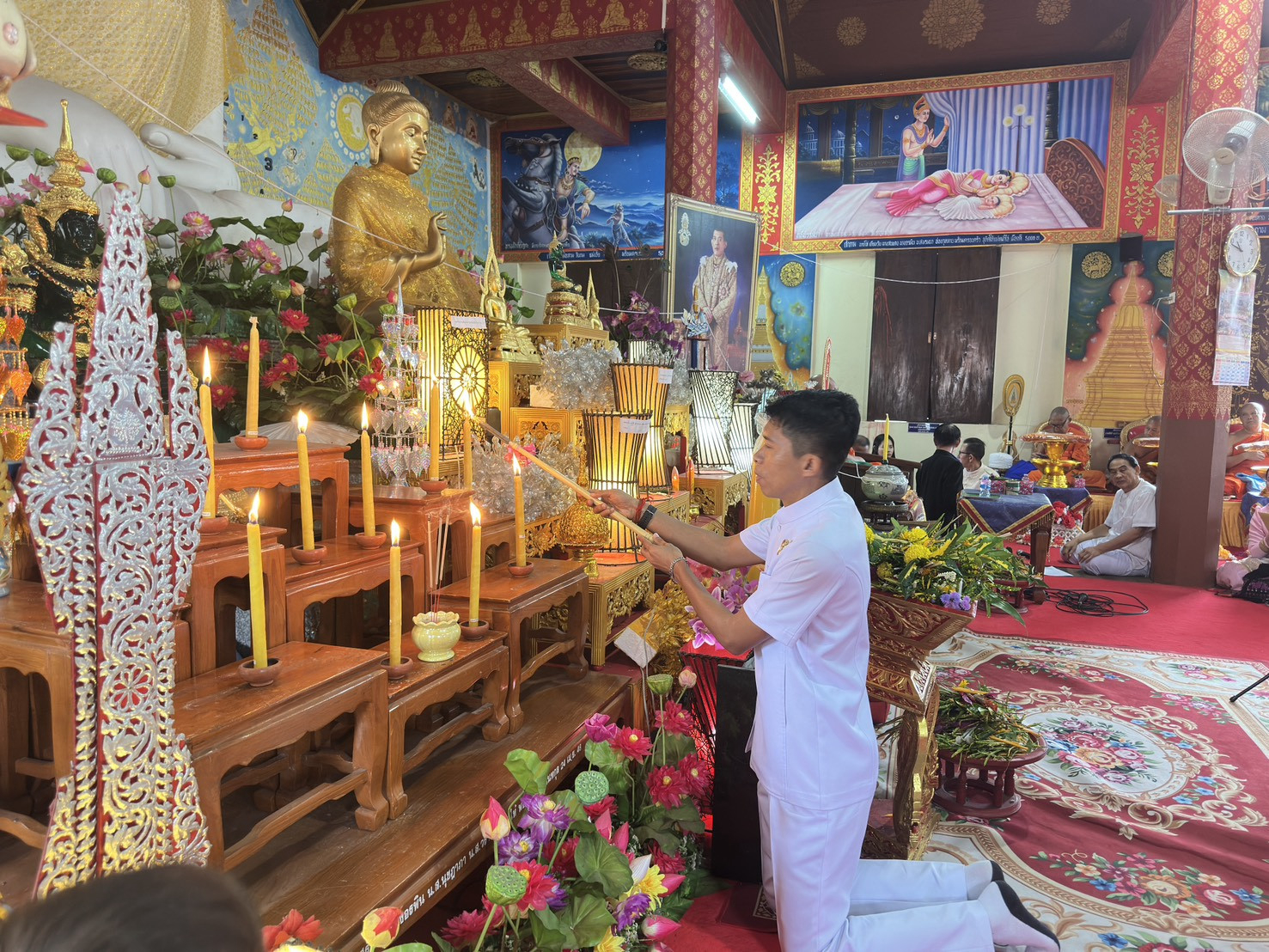 ภาพร่วมพิธีกรรมวัดปางปอย