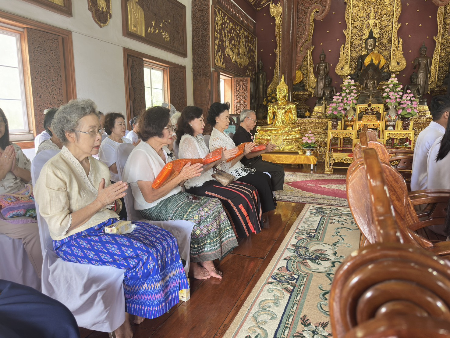 ภาพร่วมพิธีกรรมวัดเจดีย์งาม