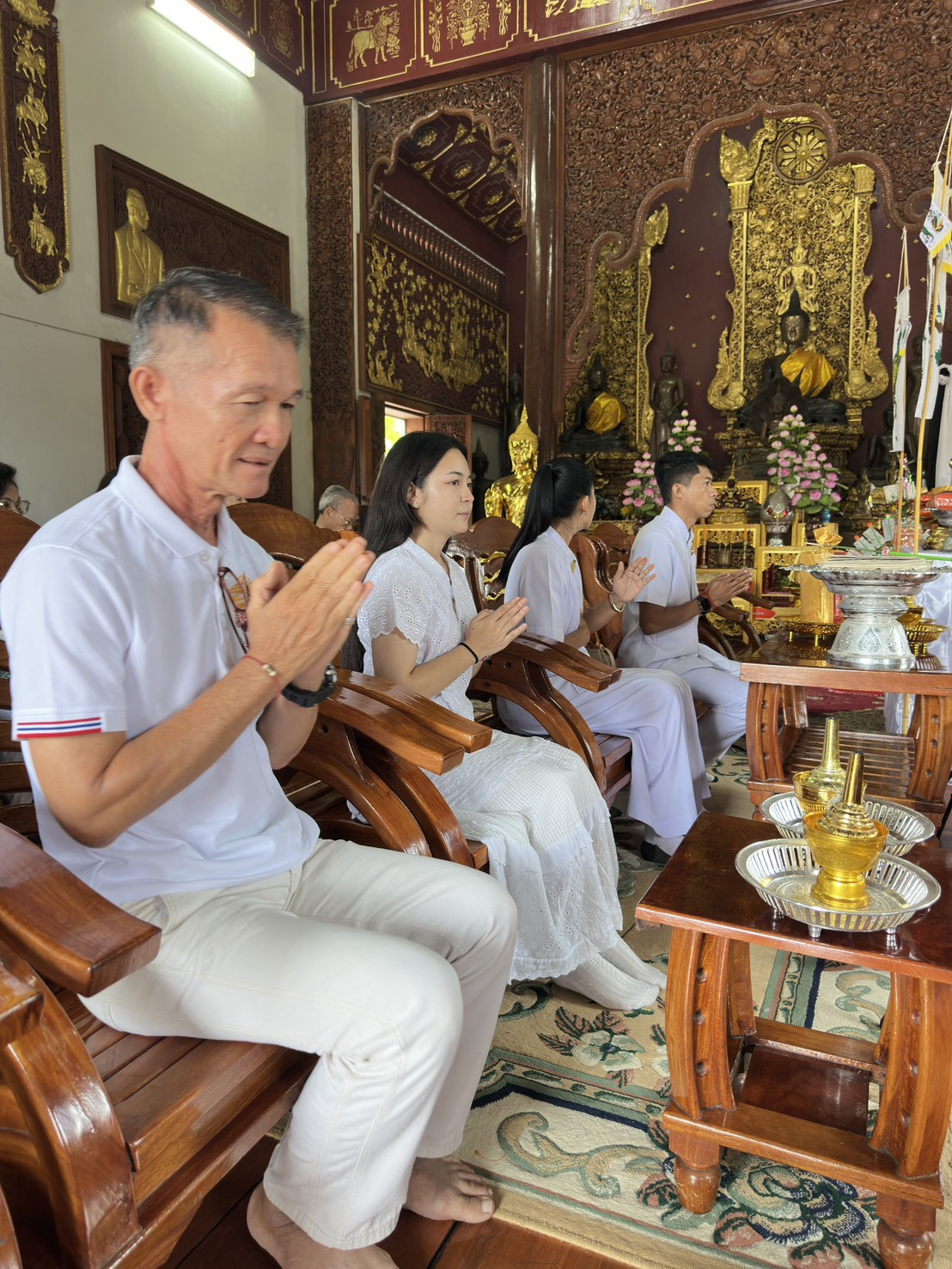 ภาพร่วมพิธีกรรมวัดเจดีย์งาม