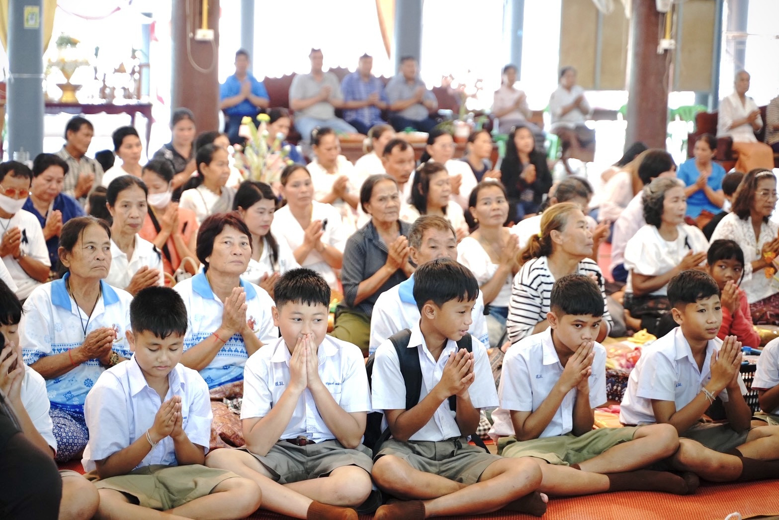 ภาพร่วมพิธีกรรมวัดแม่กะสี